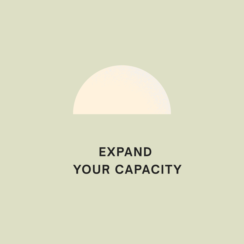A 1:1 intimate space to be able fully experience expansion without self-sabotaging yourselves is to start to built emotional capacity from within.